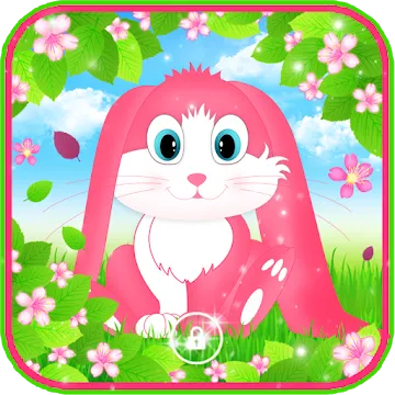 أيقونة Cute Bunny live wallpaper